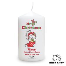 Personalised Hello Kitty My 1st Christmas Candle